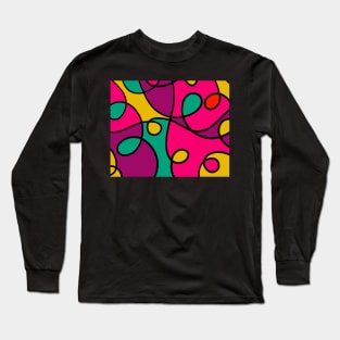 Modern Pop Art Culture Abstract Pattern Totebags Long Sleeve T-Shirt